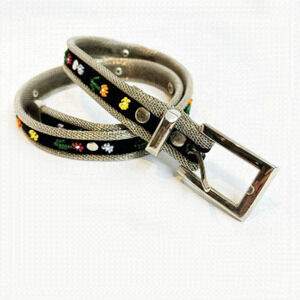 Metal Beaded Boho Velour Belt 💚🌻